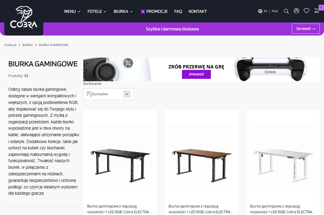 Na co zwrócić uwagę wybierając biurko gamingowe?