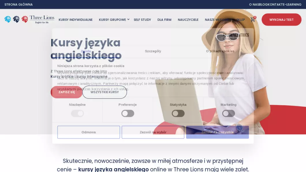 Zrzut ekranu strony