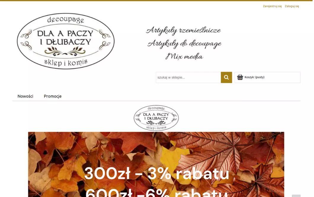 Zrzut ekranu strony
